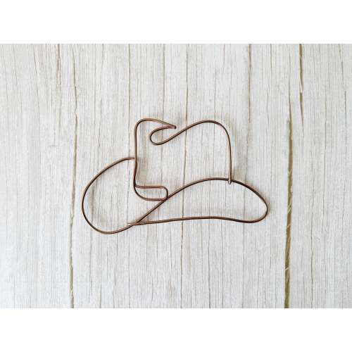 Cowboy Hat Wire Art, Western Hat Wall Hanging, Western Sign, Country Wall Decor, Cowgirl Sign