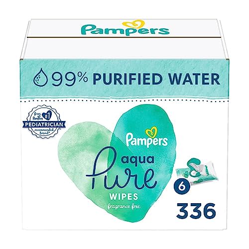 Pampers Aqua Pure Sensitive Baby Wipes , 336 count