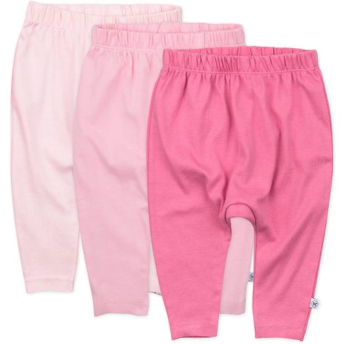 HonestBaby Multipack Harem Pants Roomy Fit Pull on Bottoms 100% Organic Cotton for Infant Baby Boys, Girls, Unisex
