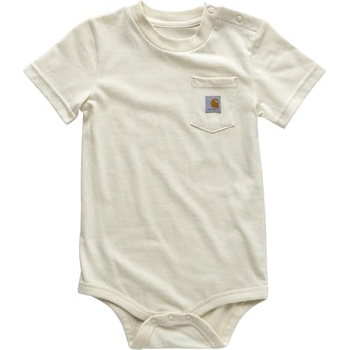 Carhartt Unisex Baby Short-Sleeve Bodysuit Pocket T-Shirt Onesie