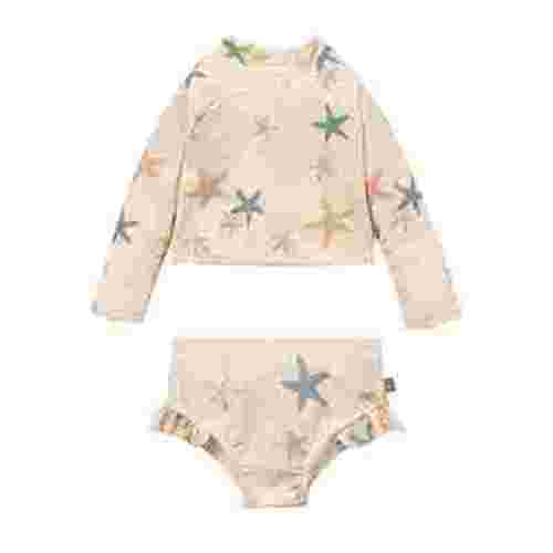 Modern Moments by Gerber Baby and Toddler Girl Rashguard Tankini Set, 2-Piece, Sizes 0/3M - 5T