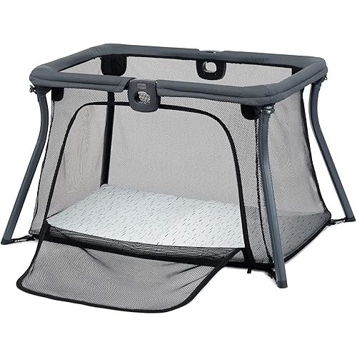 Chicco Alfa Lite® Lightweight Travel Playard, Portable Playpen for Babies and Toddlers, Snap-Open/Compact Fold Design,13 lbs., Baby Travel Essential | Midnight/Navy