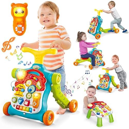 5 in 1 Baby Walker Sit-to-Stand Toys, Infant 6-18 Months
