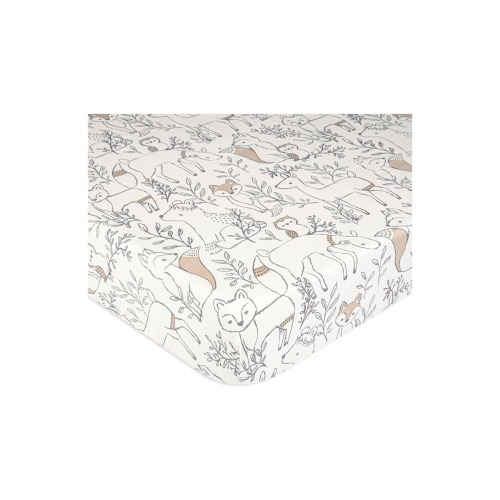 Cotton Sateen Fitted Crib Sheet