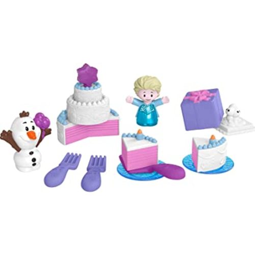 Fisher-Price Little People Toddler Toys Disney Frozen Elsa & Olaf’s Party 12-Piece Playset for Pretend Play Ages 18+ Months