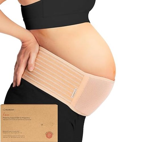 KeaBabies Maternity Belly Bands for Pregnant Women - Soft & Breathable Pregnancy Belly Support Band, Adjustable Maternity Belt for Back, Pelvic Support, Comfortable, Easy to Use (Classic Ivory, M/L)