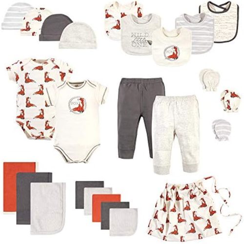 Touched by Nature Unisex Baby Organic Cotton Layette Set and Giftset