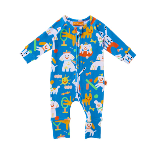 Puppy Park Long Sleeve Romper by Halcyon Nights