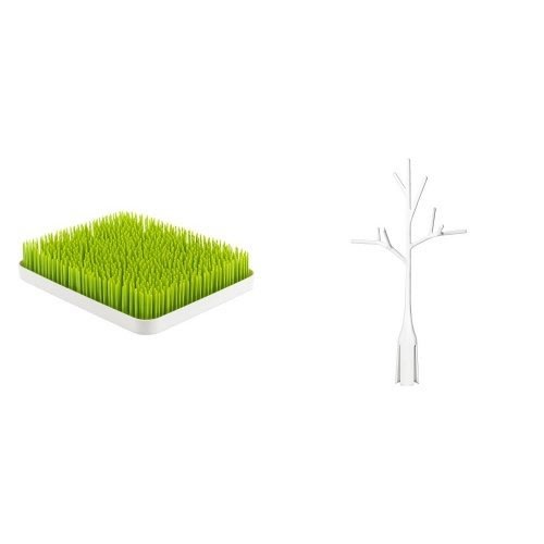 Boon Lawn Countertop Drying Rack and Twig Grass and Lawn Drying Rack Accessory