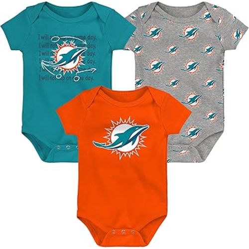Outerstuff Newborn & Infant NFL Team Starter 3-Pack Bodysuit Set