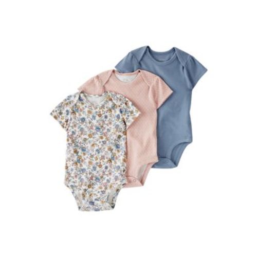 Baby Girls Floral Bodysuit - 3 Pack