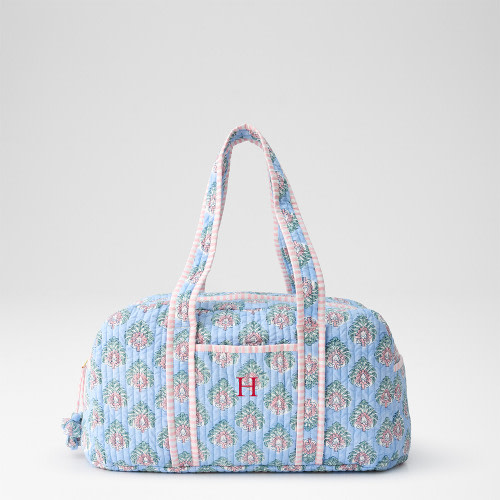 Block Print Quilted Overnighter