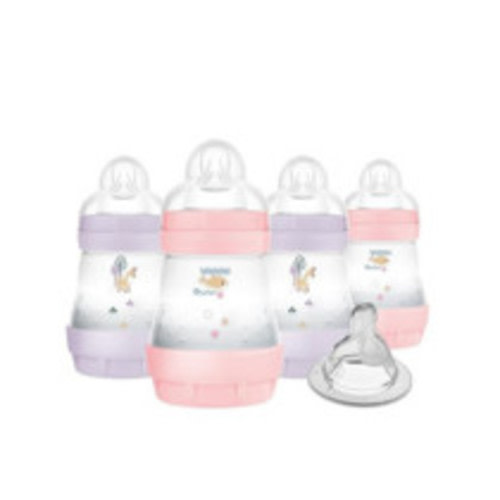 MAM Easy Start Anti-Colic Bottle, 5 oz 4 pack - Girl