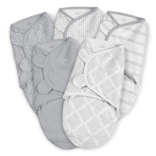 SwaddleMe® 5-Pack Original Swaddles in Grey - GRAY - SMALL/MEDIUM