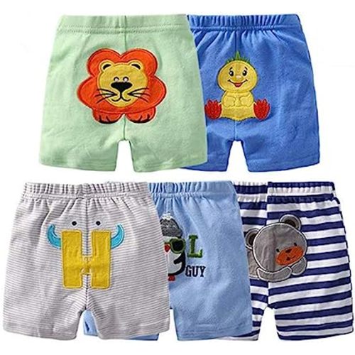 Unisex Baby Multi Pieces Newborn to Toddler Cotton Long Pants Shorts Gift Set¡