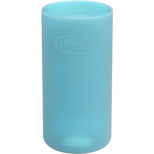 Dr. Brown's Narrow 100% Silicone Baby Bottle Sleeve, Blue, 8oz