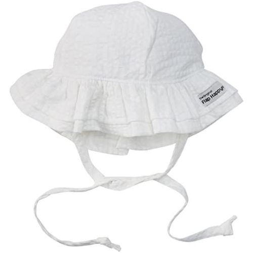 Flap Happy Baby Girls' UPF 50+ Double Ruffle Hat