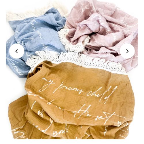 My Precious Child Prayer, Tassel Swaddle Blanket – OUR HOUSE ABOVE