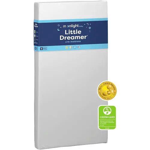 Moonlight Slumber Little Dreamer Crib Mattress - Firm, Dual Sided, Standard Size, Waterproof, 5in.