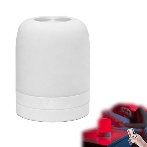 Red Light Therapy Sleep,670nm Red Light NightLight Lamp for Sleep,Zero BlueLight,Touch&Remote Control,for Support Deep Relaxation Improve Sleeping,Stress Relief Relaxation Travel Meditation Yoga
