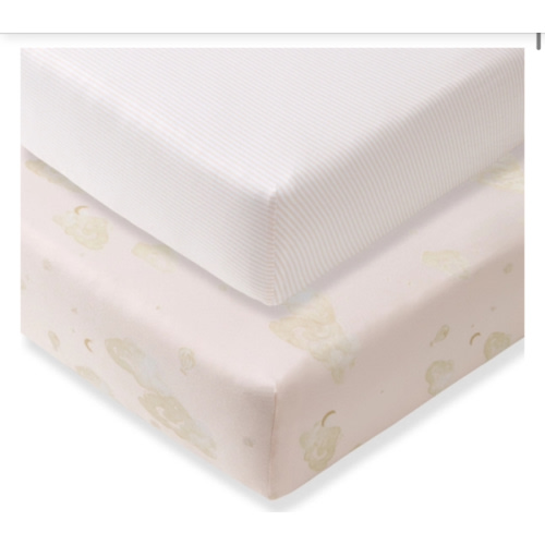 Good Night Sky Organic Cotton Crib Sheets Ranunculus
