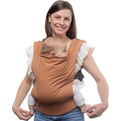 Boba Baby Carrier Classic - Backpack or Front Pack Baby Sling for 7 lb Infants and Toddlers up to 45 pounds (Fox)