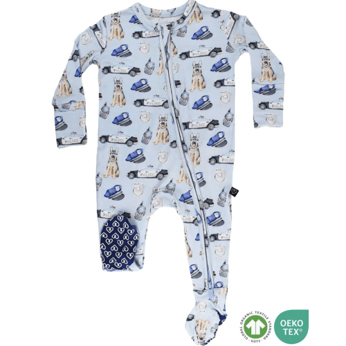 Police Zippered Footie