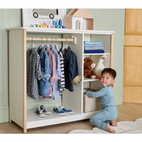 Avery 3-Shelf Wardrobe | Pottery Barn Kids