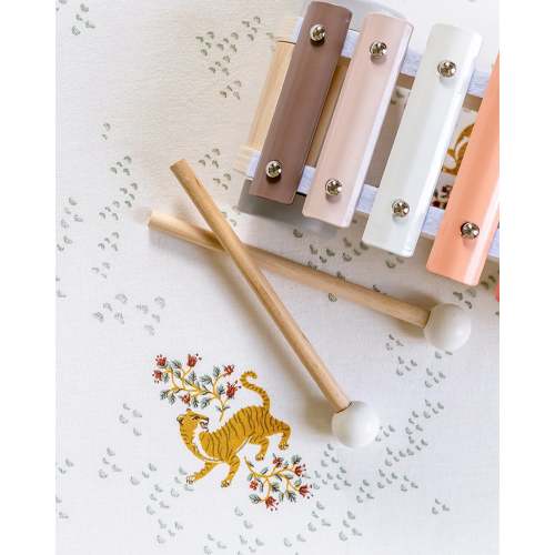 Prancing Tiger Sheet Set | Organic Crib Sheets | Nestig