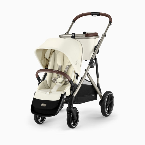 Cybex Gazelle S Stroller - Seashell Beige/Taupe Frame