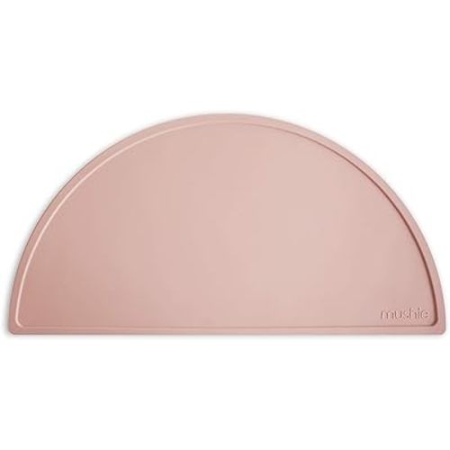 mushie Silicone Placemat for Kids | BPA-Free Non-Slip Design (Blush)