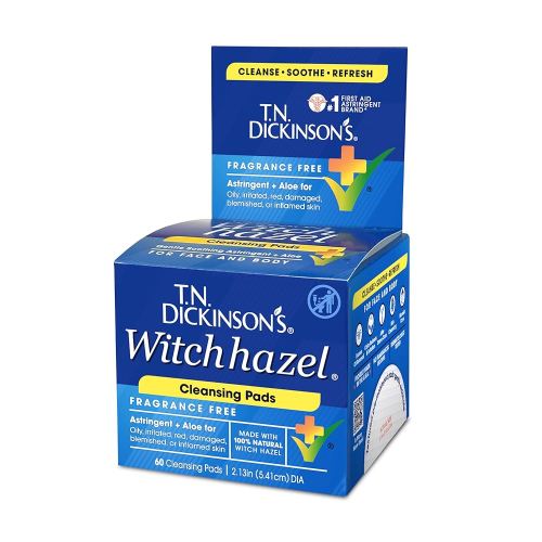 T.N. Dickinson's Witch Hazel Cleansing Pads, 60 Count