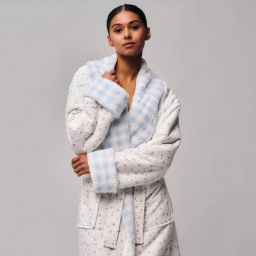 Cozy Cloud Reversible Robe – Guizio