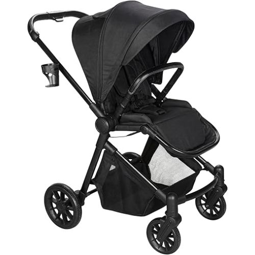 2 in 1 Baby Stroller Convertible Newborn to Toddler, Black