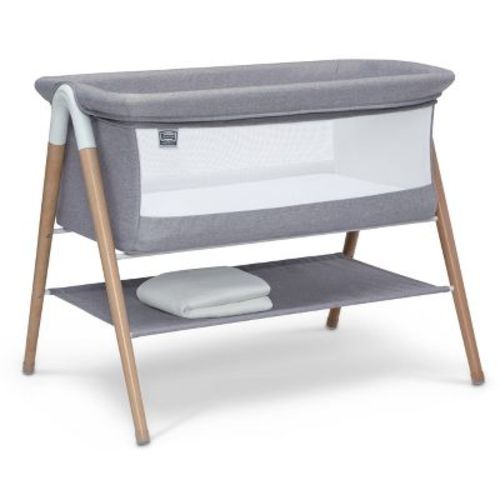 Simmons Kids' Koi Beechwood By The Bed Bassinet - Dove Gray