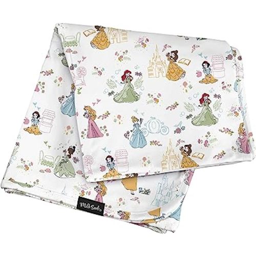 Milk Snob Disney Princess Baby Boy/Girl Swaddle Blanket, Soft Receiving, Security and Play, Toddler Infant NewbornBedding, Baby Shower, Baby Registry Gender Neutral Gift, 34 * 34 inches