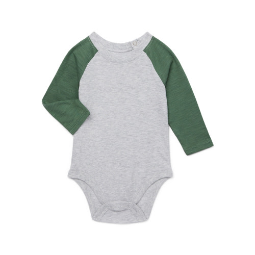 Garanimals Baby Boy Long Sleeve Solid Raglan Bodysuit, Sizes 0-24 Months