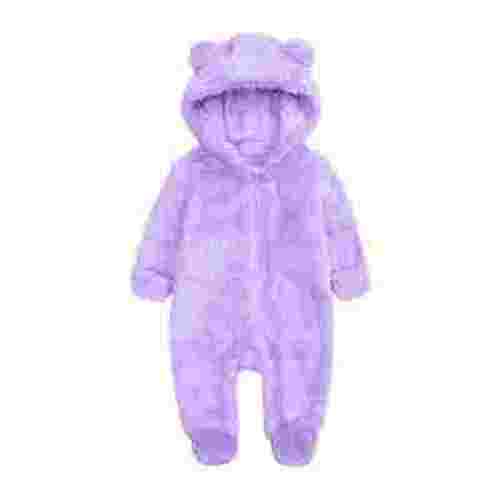 FAIWAD Newborn Baby Fleece Footie Snowsuit Unisex Winter Warm Thicken Zip Up Hooded Outfits for Girls Boys