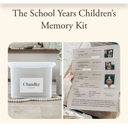 The School Years Memory Kit