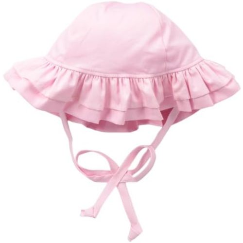 Flap Happy Baby Girls' UPF 50+ Double Ruffle Hat