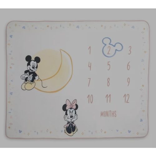 Mickey and Minnie Mouse Milestone Blanket Set for Baby | Disney Store