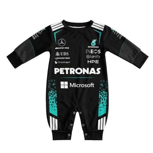 Mercedes F1 Baby Onesie - 2026 Formula One Racing Jumpsuit - Tottsie