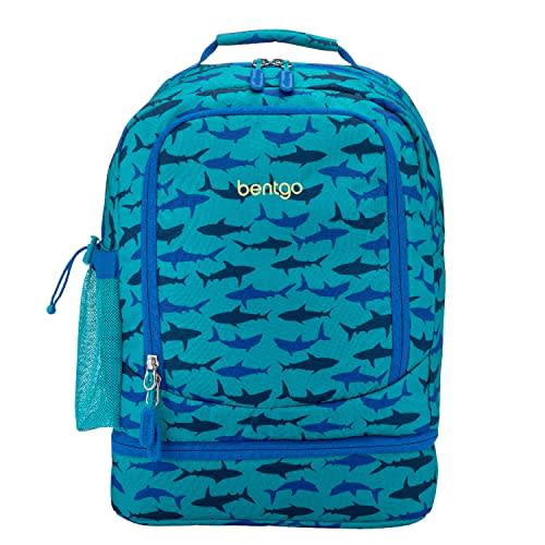 Bentgo Kids 2-in-1 Backpack & Insulated Lunch Bag - Durable 16” Backpack & Lunch Container in Unique Prints