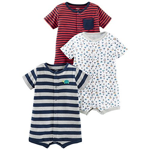 Simple Joys by Carter's unisex-baby 3-pack Snap-up Rompers