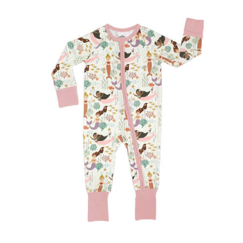 Making Waves Mermaids Bamboo Convertible Pajamas