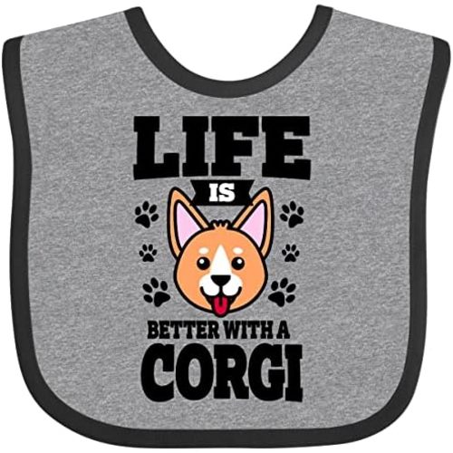 inktastic Life Is Better with a Corgi Baby Bib