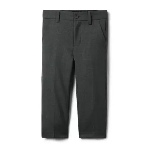 Boy Charcoal Grey Wool Suit Pant by Janie and Jack