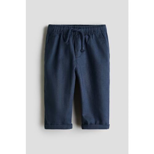 LINEN-BLEND PANTS