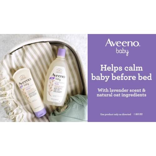 Aveeno Baby Calming Comfort Bath & Wash, Lavender & Vanilla, 8 fl. oz