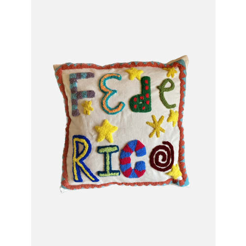 Punched Name Cushion
